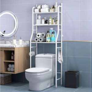 Floor to ceiling toilet rack